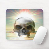 スカル夕日 マウスパッド (マウス)