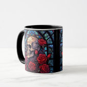 スカル外側のコーヒーマグ マグカップ (正面左)