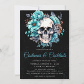 スカル大人コスチューム&カクテルハローウィンパーティ 招待状 (正面)