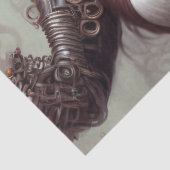 スカル女性のステームパンクティッシュペーパームッセリン 薄葉紙 (詳細)