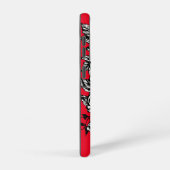 スカル女性バラ花イラストレーションの日の死 SAMSUNG GALAXYケース (右側面)