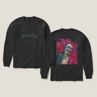 スカル女性長袖 トライブレンドTシャツ