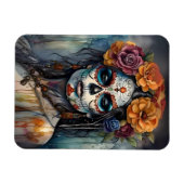 スカル女王 マグネット (横)