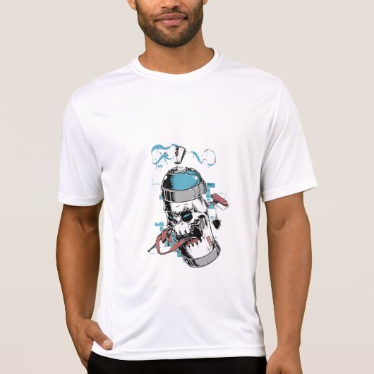 スカル容器 Tシャツ (正面)