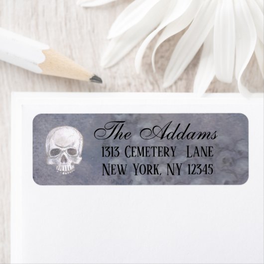 スカル差出人住所ラベル ラベル (インサイチュ)