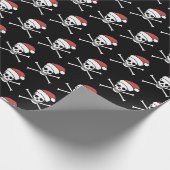 スカル帽をかぶった海賊帽 ラッピングペーパー (角)