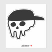 スカル帽子 シール (シート)