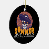 スカル帽 セラミックオーナメント (右)