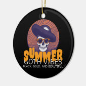 スカル帽 セラミックオーナメント (左)