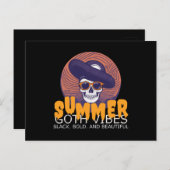 スカル帽 ポストカード (正面/裏面)