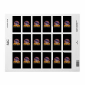 スカル帽 ラベル (フルシート)