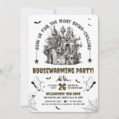 スカル幽霊のよく出るハウス温暖化パーティー 招待状 (正面)