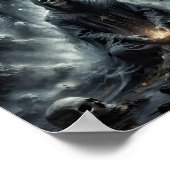 スカル幽霊は祈獲物に最適だ ポスター (角)