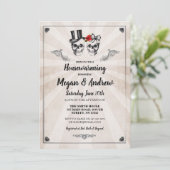 スカル引っ越し祝いパーティーパーティーハロウィーンニューホーム招待状 招待状 (スタンド正面)