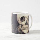 スカル愛レトロの目の錯覚 コーヒーマグカップ (正面右)