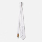 スカル愛-スカル、バラおよびAlリオによるハート ネクタイ (裏面)