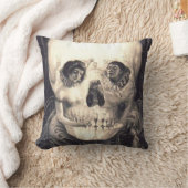 スカル愛、目の錯覚20"スクエア装飾用クッション クッション (ブランケット)