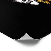 スカル戦士とブラック ポスター (角)