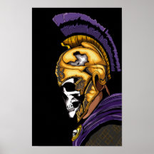 スカル戦士とブラック