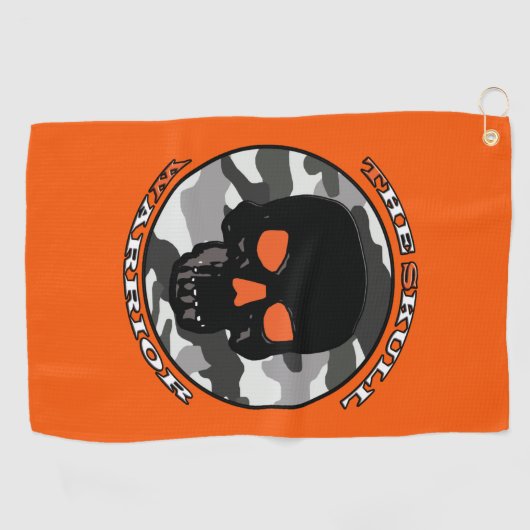 スカル戦士 ゴルフタオル (横)