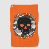 スカル戦士 ゴルフタオル (正面)