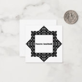 スカル招待状 ノートカード (正面/裏面インサイチュ)