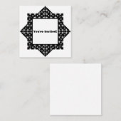 スカル招待状 ノートカード (正面/裏面)