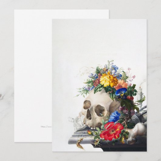 スカル招待状 招待状 (正面/裏面)