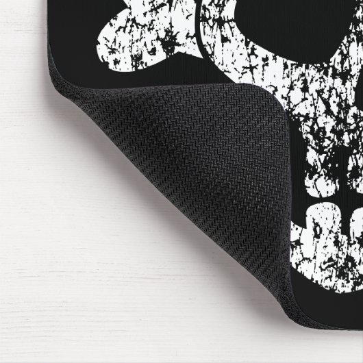 スカル擦り切れたとクロスボーン マウスパッド (コーナー)