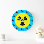 スカル放射線標識壁時計,ターコイズ ラージ壁時計 (ホーム)