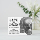 スカル日付ポストカードの保存 ポストカード (スタンド正面)