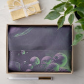 スカル星雲エコー紫の緑のデコページ 薄葉紙 (ギフト)