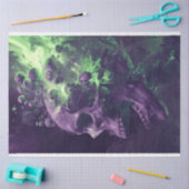 スカル星雲エコー紫の緑のデコページ 薄葉紙 (クラフト)