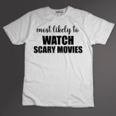 スカル映画の面白いハロウィーンを見る可能性が最も高い Tシャツ