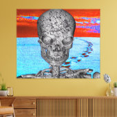 スカル時間旅行者 キャンバスプリント (インサイチュ (リビング))