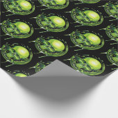 スカル有毒スプラッシュ ラッピングペーパー (角)