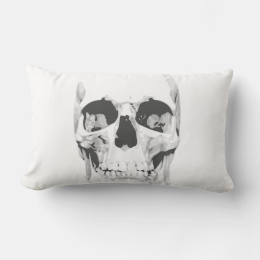 スカル枕ギフト ランバークッション (正面)