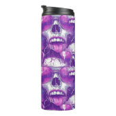 スカル柄デザインと紫サングラス タンブラー (回転右)