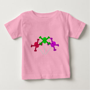 スカル棒つきキャンデー ベビーTシャツ