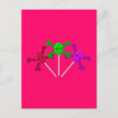 スカル棒つきキャンデー ポストカード (正面)