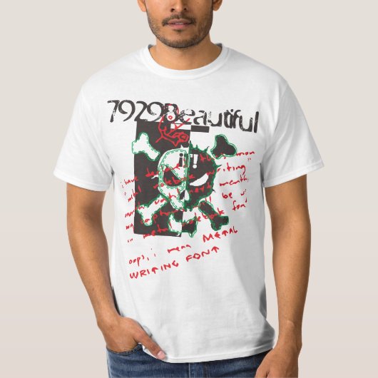 スカル標識 Tシャツ (正面)