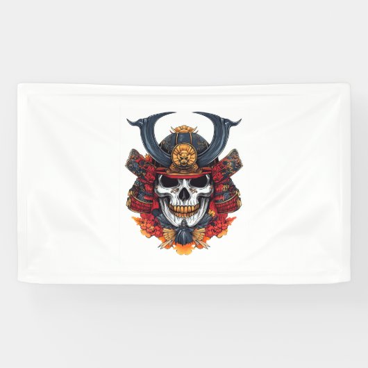 スカル武家面 横断幕 (横)