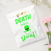 スカル死の前のデカフ骨格コーヒーグリーン フェイバーバッグ (封をした状態)