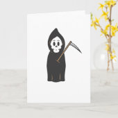 スカル死神 カード (黄色い花)