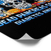 スカル死膵臓会糖尿病認識度Ha ポスター (角)