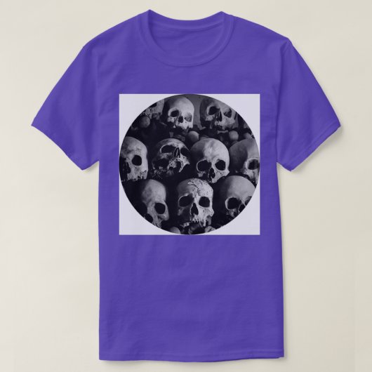 スカル死skeleton生物学の解剖学 tシャツ (デザイン正面)