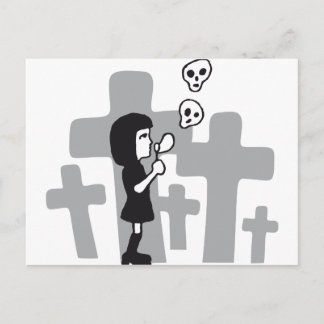 スカル気泡 ポストカード