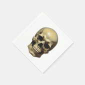 スカル油彩スタイル絵を描イラストレーション スタンダードカクテルナプキン (角)