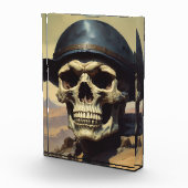 スカル油彩スタイル絵を描イラストレーション フォトブロック (右)