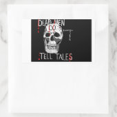 スカル法医学CSI死人 長方形シール (バッグ)